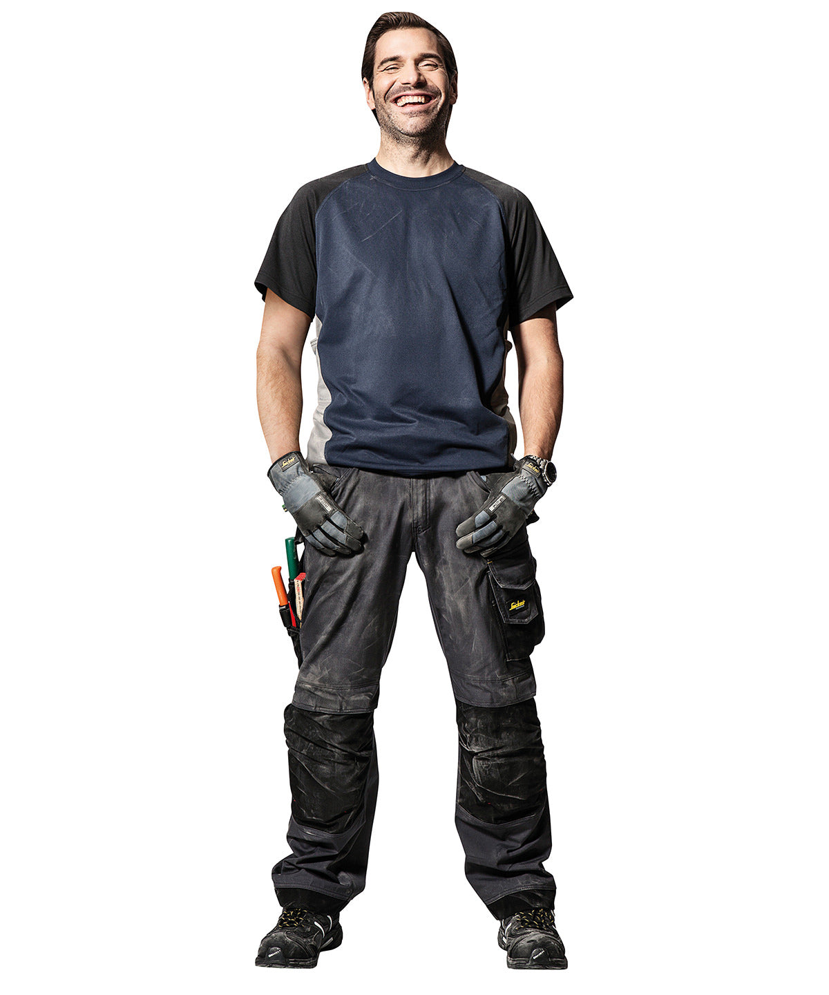 Black/Black - Ripstop trousers (3213) - GarmentEmbroidery