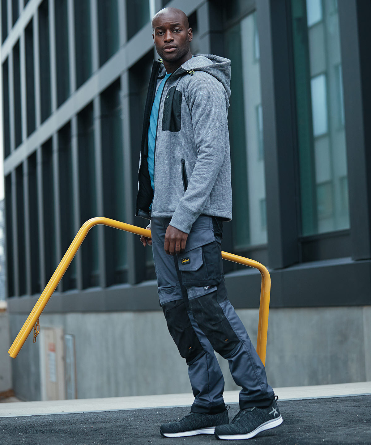 Navy/Black - Fleece hoodie (8041) - GarmentEmbroidery