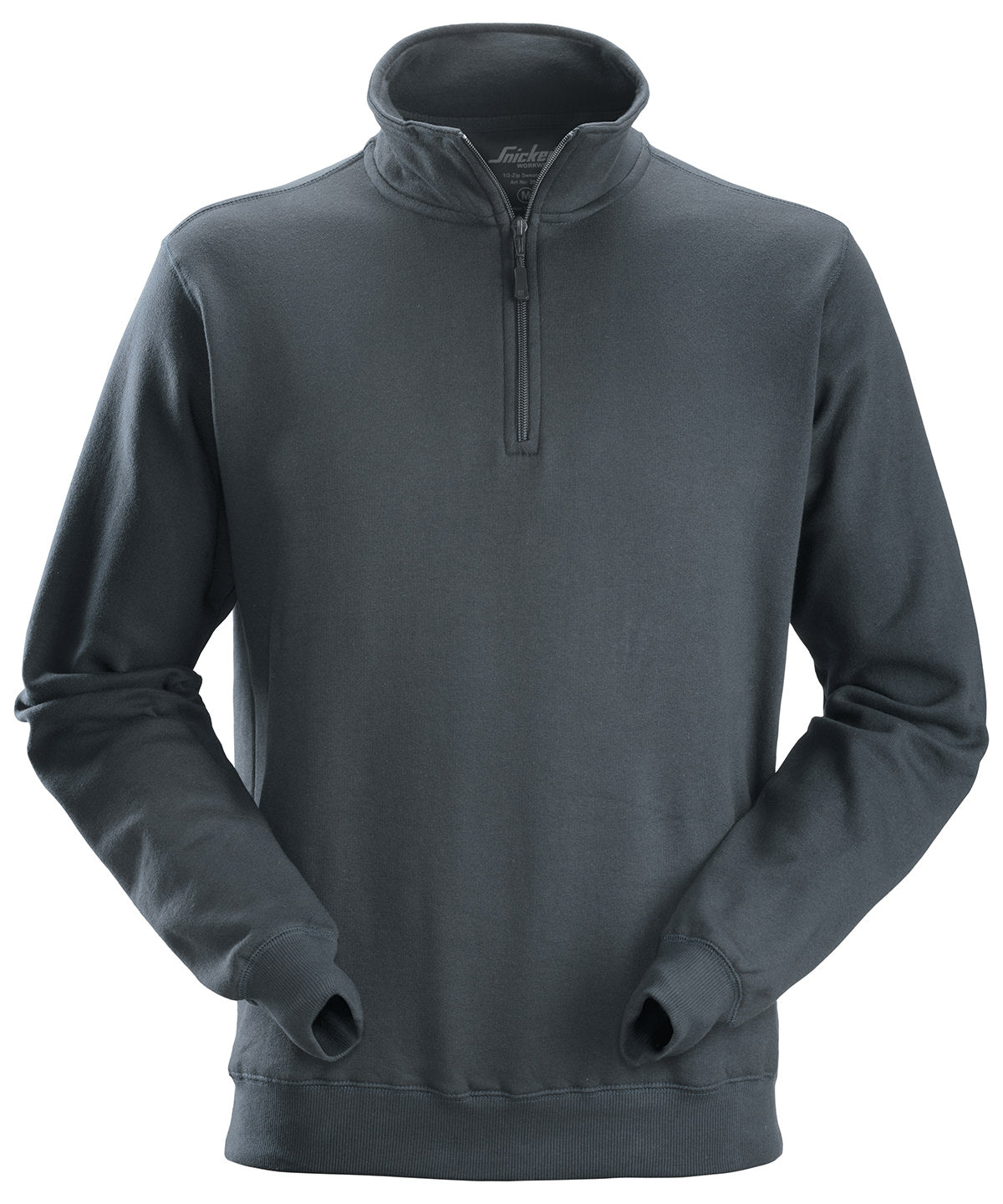 Steel Grey - 1/2 zip sweatshirt (2818) - GarmentEmbroidery