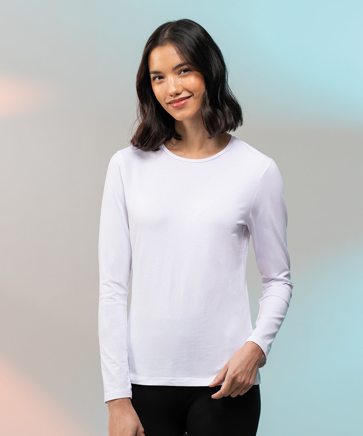 Bright Red - Women's feel good long sleeved stretch t-shirt - GarmentEmbroidery