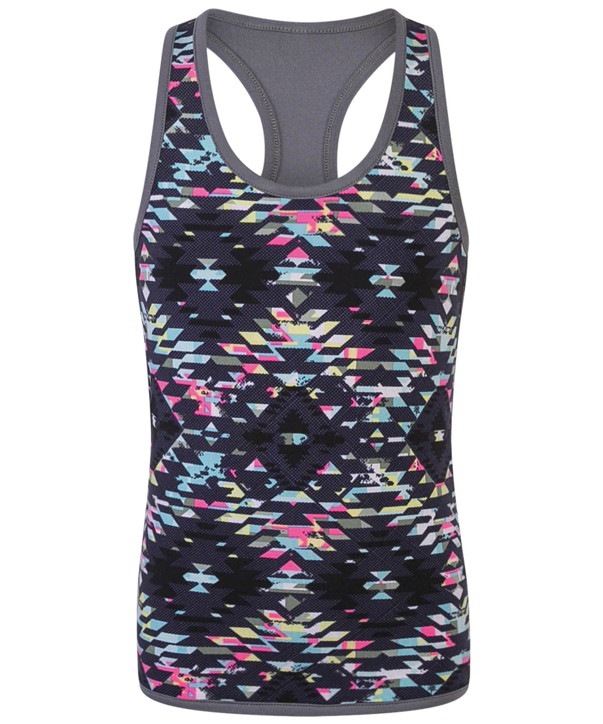 Black/Print - Kids reversible workout vest - GarmentEmbroidery