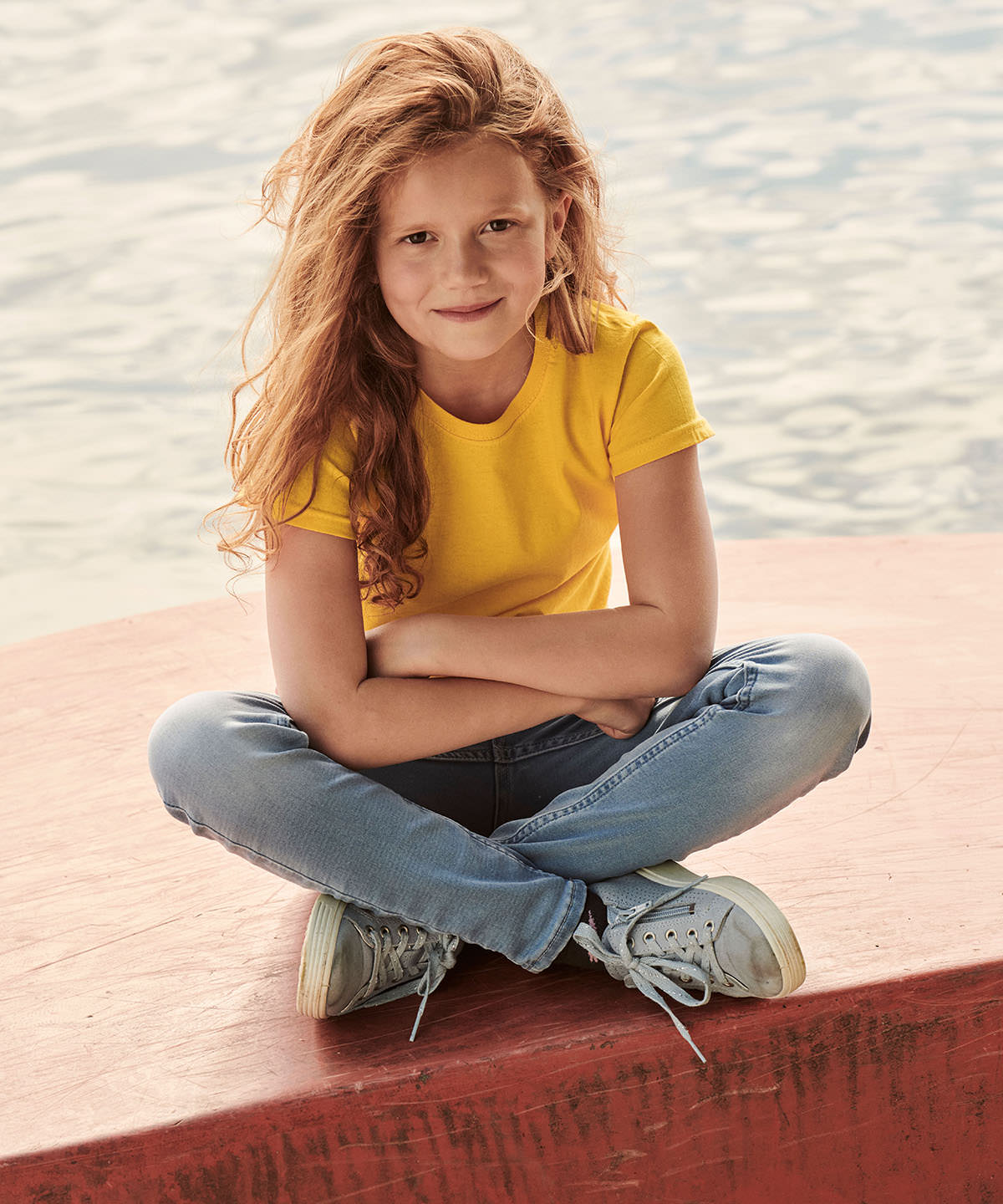 Sky Blue - Girls valueweight T - GarmentEmbroidery