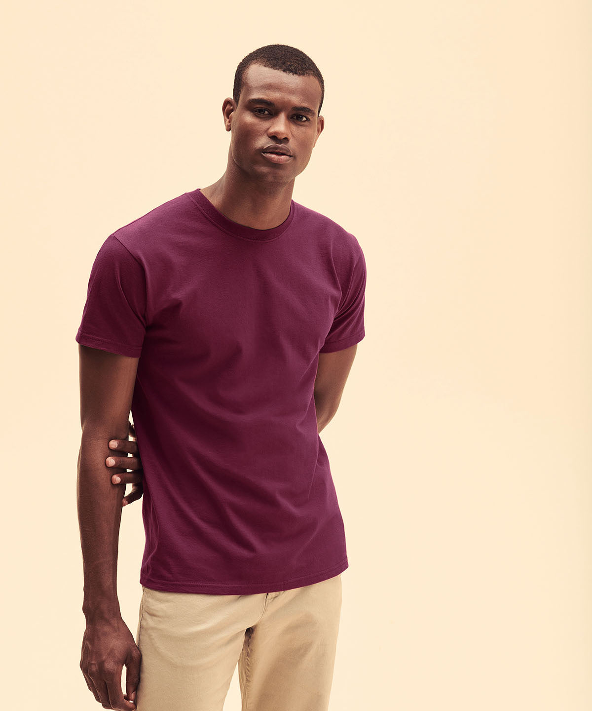 Burgundy - Super premium T - GarmentEmbroidery
