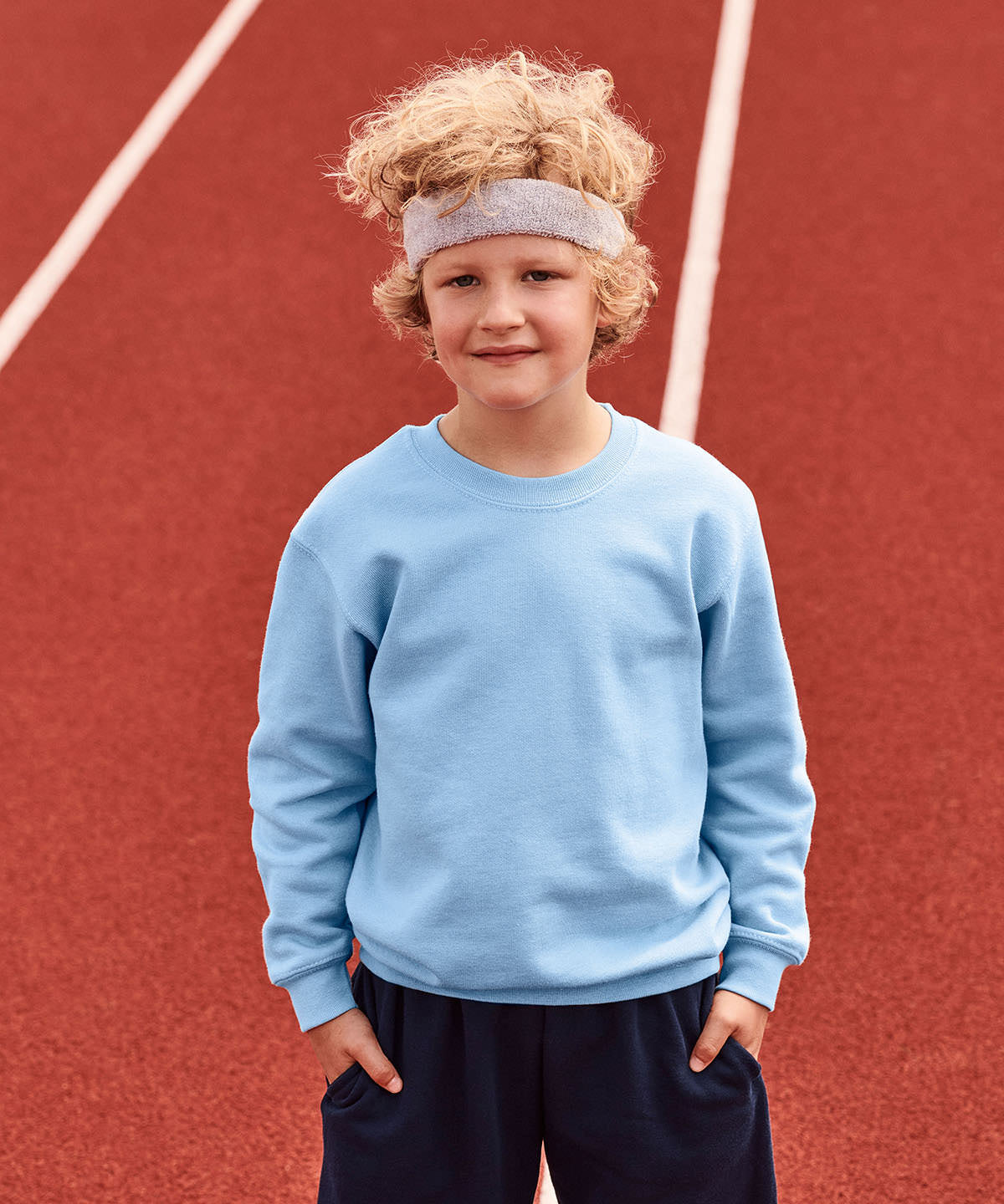 Burgundy - Kids classic set-in sweatshirt - GarmentEmbroidery