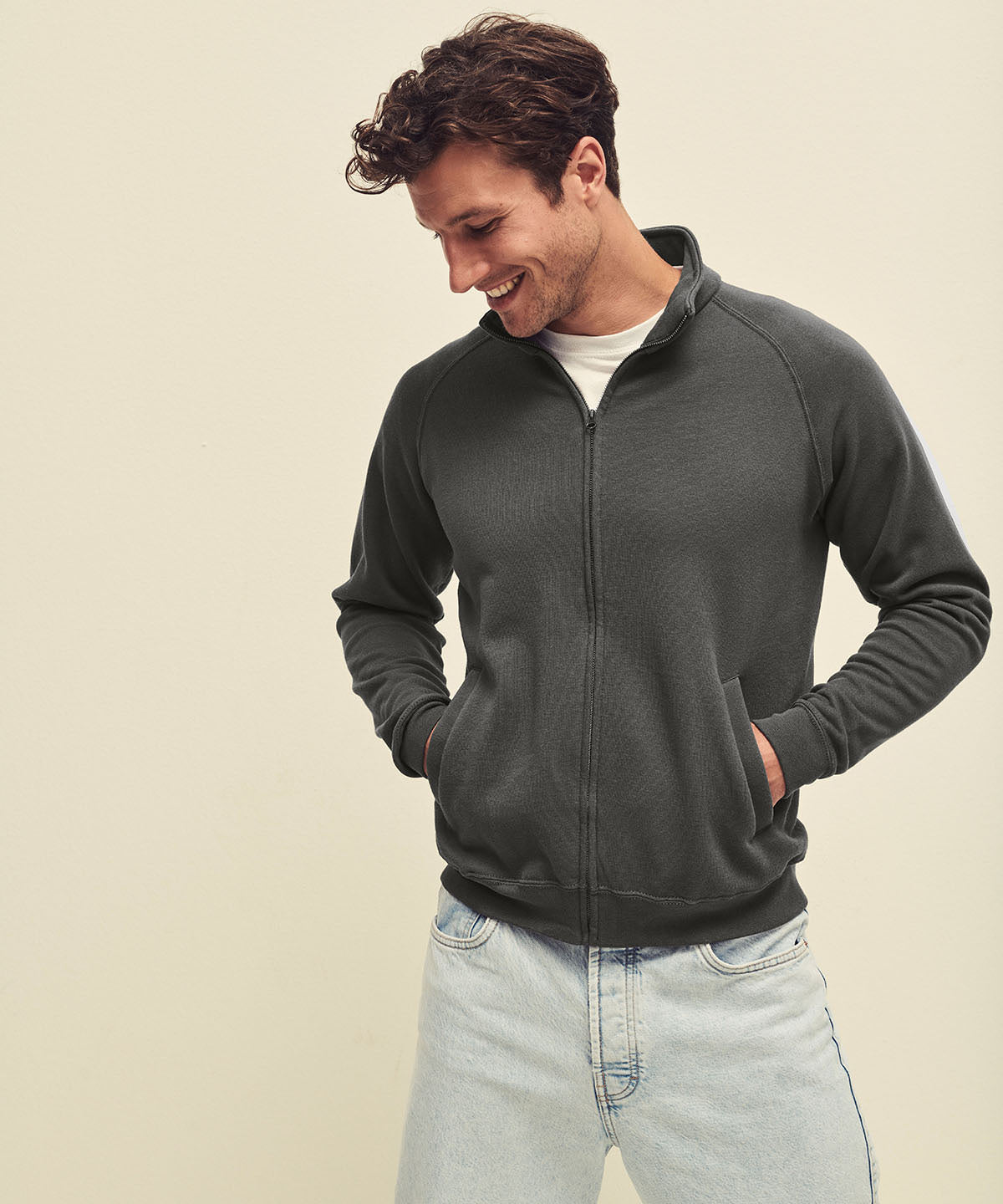 Deep Navy* - Classic 80/20 sweatshirt jacket - GarmentEmbroidery
