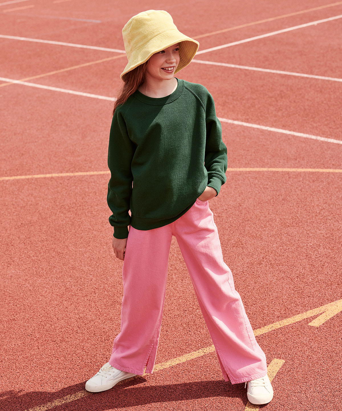 Purple - Kids classic raglan sweatshirt - GarmentEmbroidery