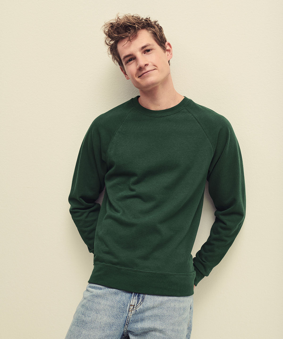 Orange - Lightweight raglan sweatshirt - GarmentEmbroidery