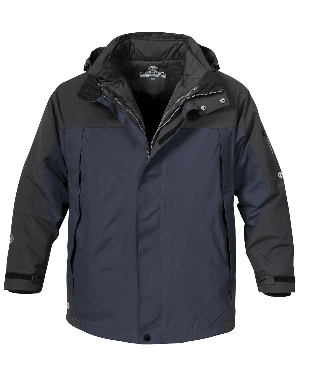 Navy/Black - Stormtech 5-in-1 parka - GarmentEmbroidery