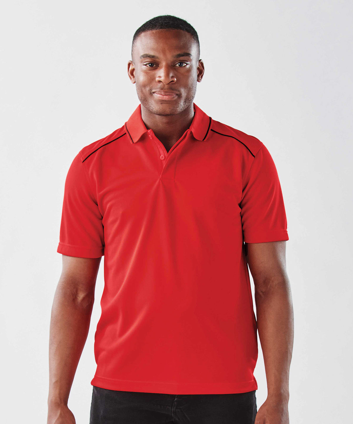 Bright Red/Black - Endurance HD polo - GarmentEmbroidery