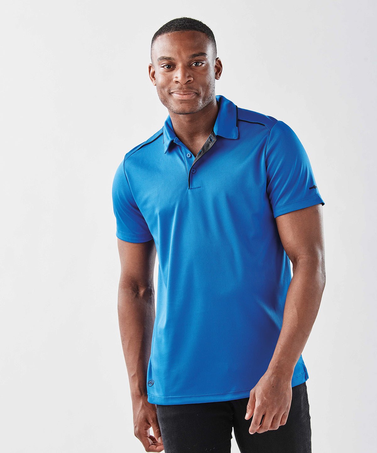 White/Black - H2X Inertia performance polo - GarmentEmbroidery