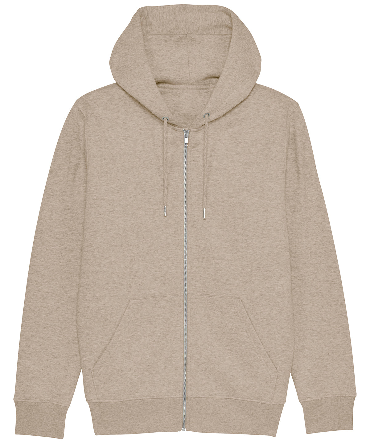 Heather Sand - Cultivator, unisex iconic zip-thru hoodie sweatshirt (STSM566) - GarmentEmbroidery