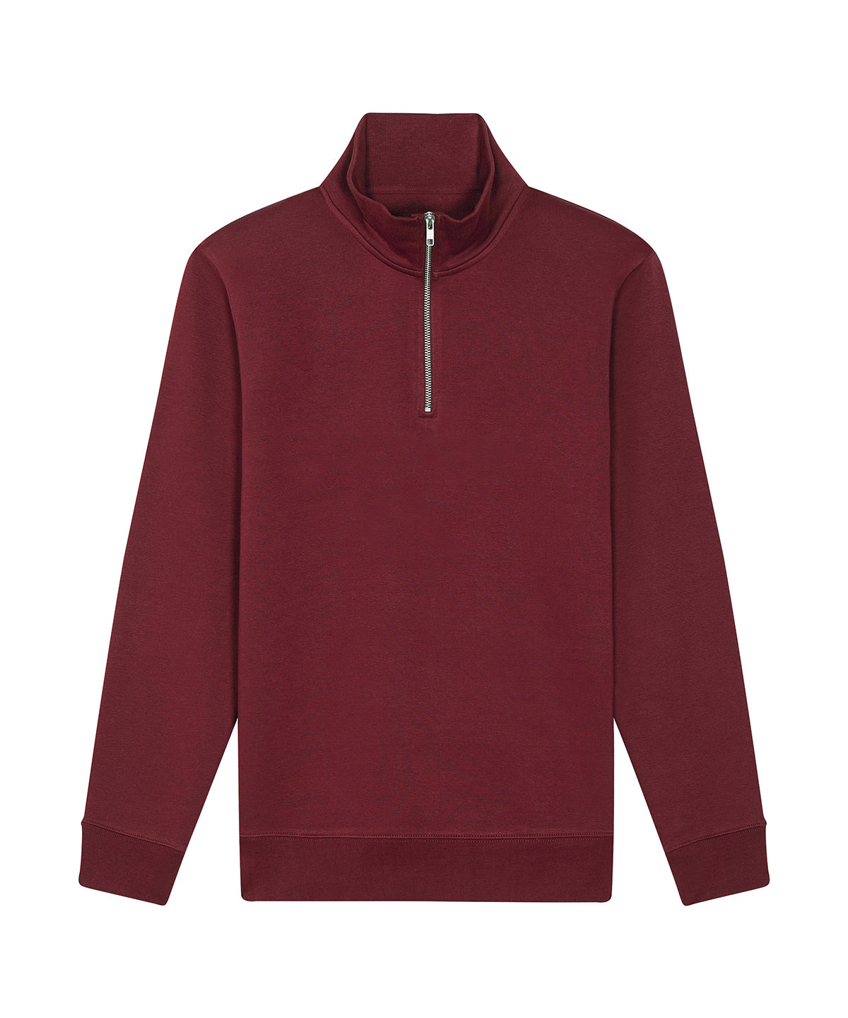 Burgundy - Stanley Trucker quarter-zip sweatshirt (STSM611) - GarmentEmbroidery