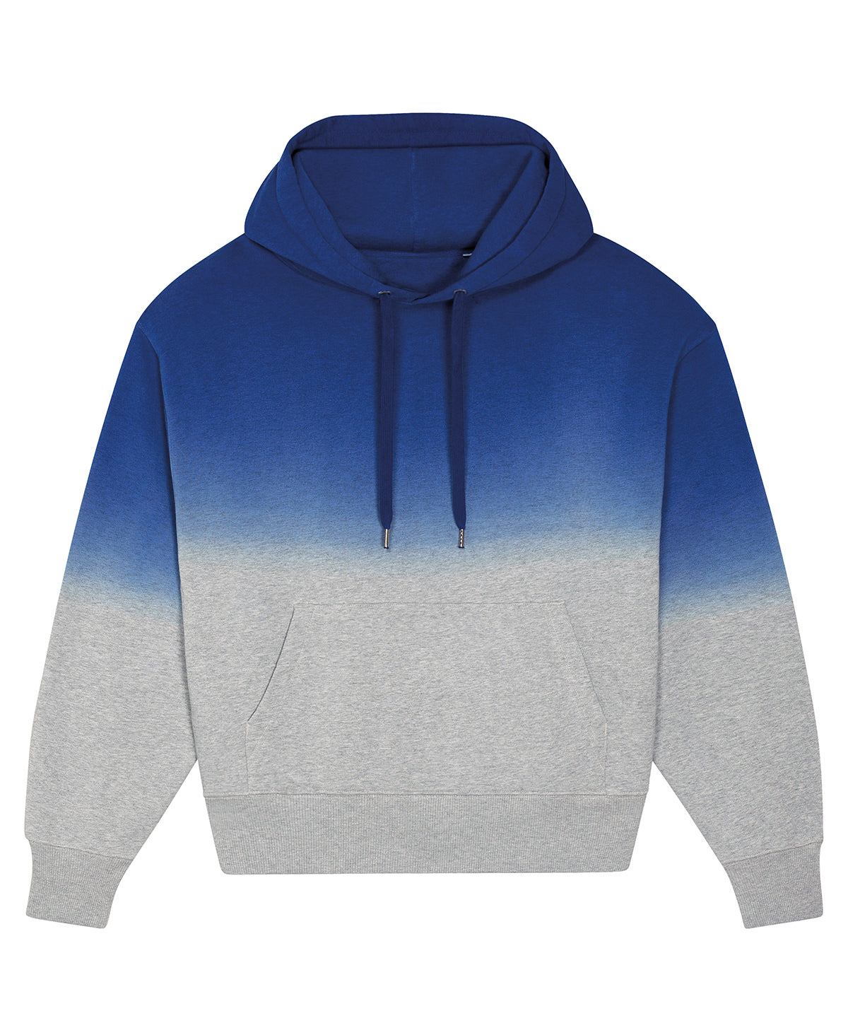 Dip Dye Worker Blue/Heather Grey - Slammer Dip Dye oversized brushed sweatshirt (STSU858) - GarmentEmbroidery