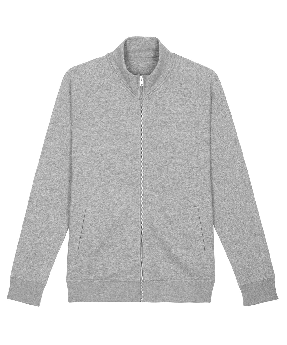 Heather Grey - Stanley Trailer men's brushed zip-through sweatshirt (STSM612) - GarmentEmbroidery