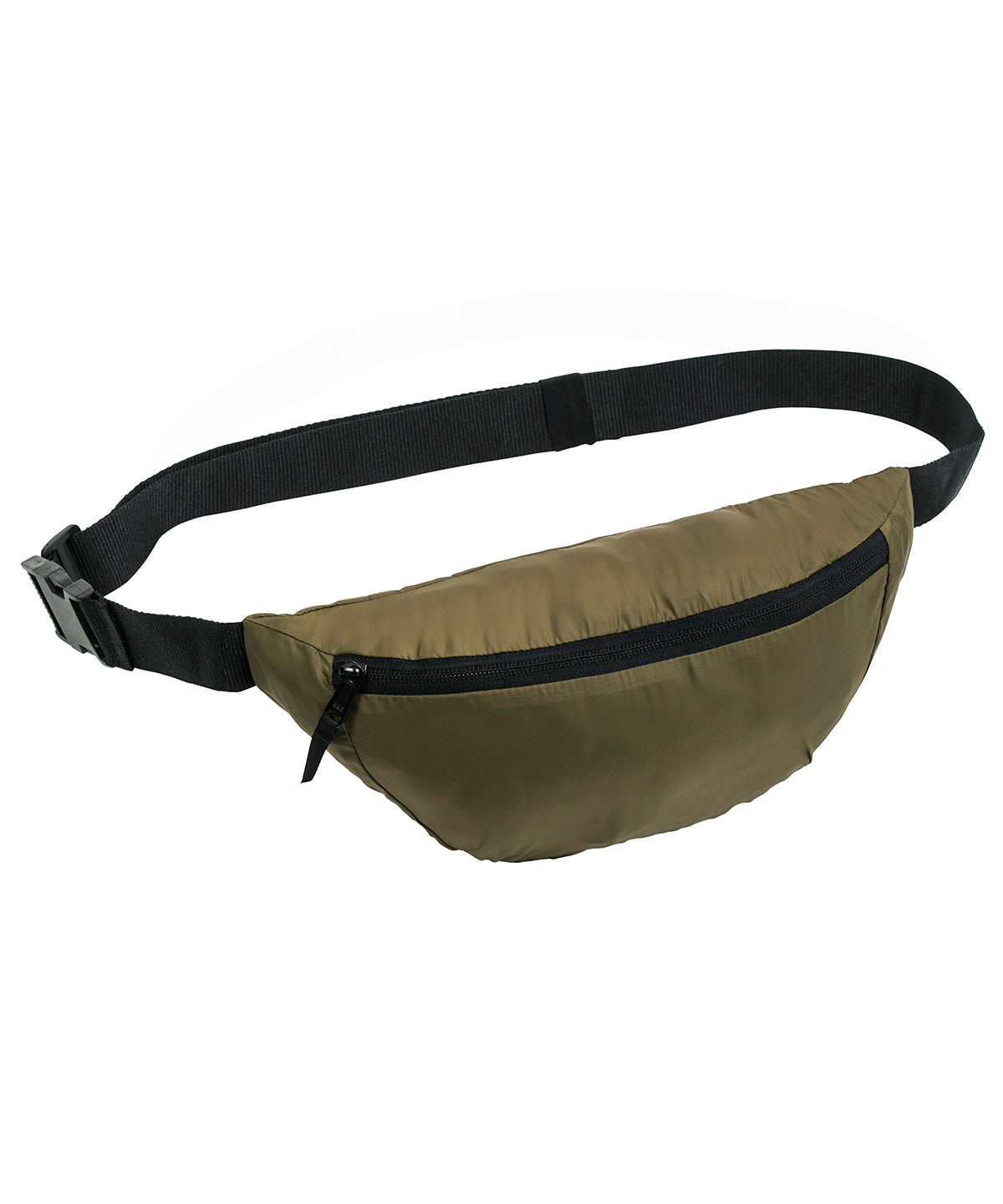 British Khaki - Lightweight hip bag with 100% recycled fabric (STAU890) - GarmentEmbroidery