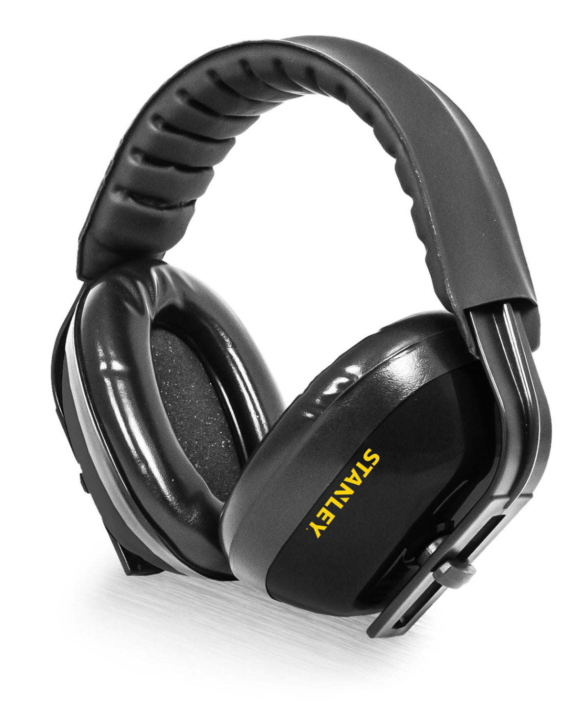 Black - Stanley padded ear defenders - GarmentEmbroidery