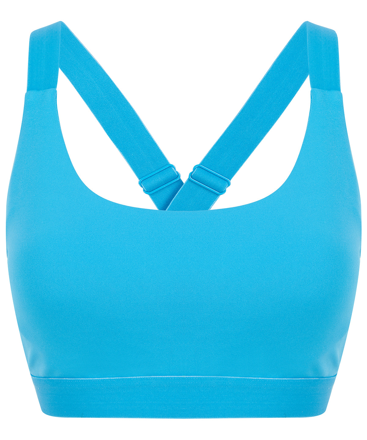 Turquoise Blue - Medium impact core bra - GarmentEmbroidery