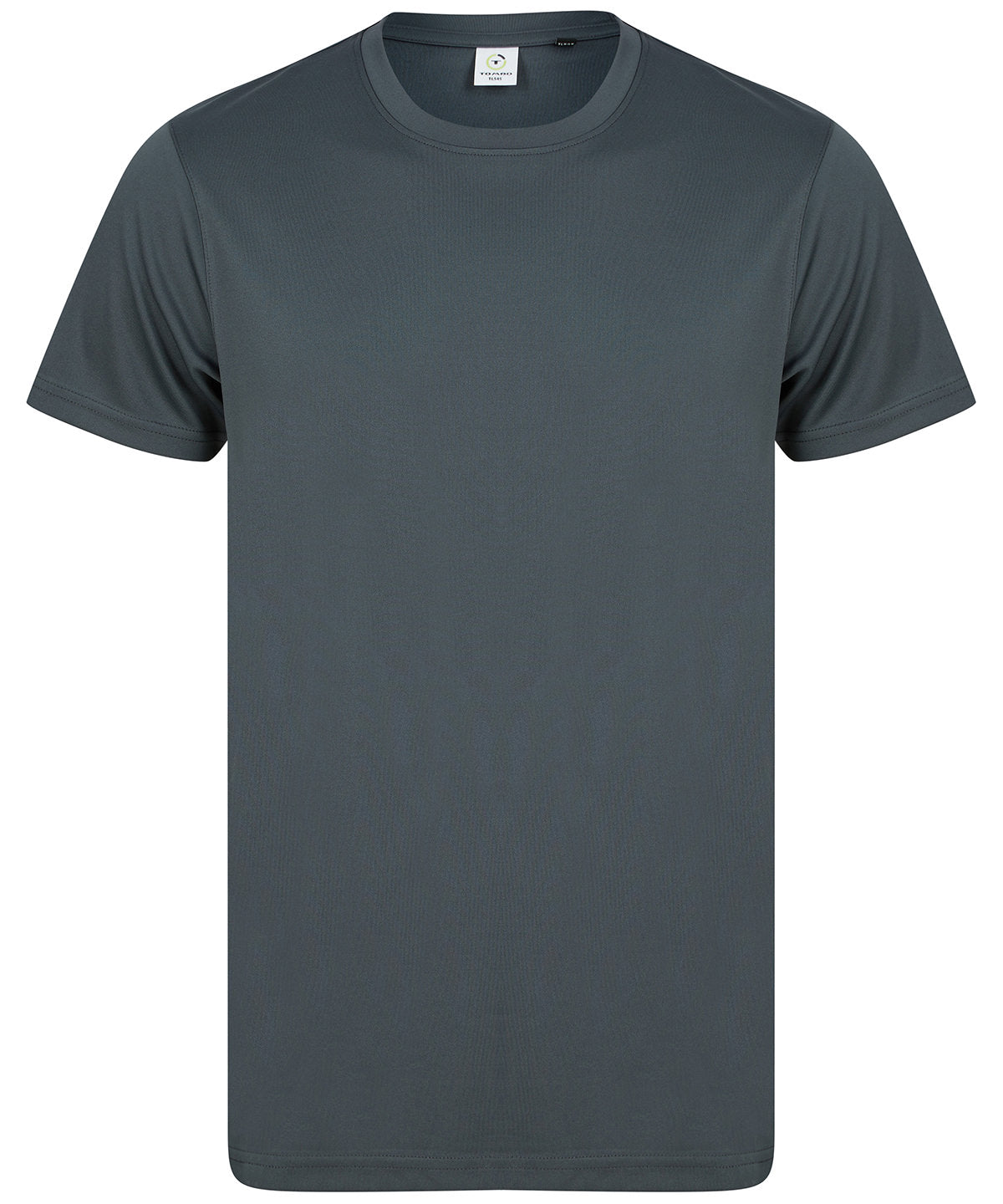 Charcoal - Recycled performance T - GarmentEmbroidery