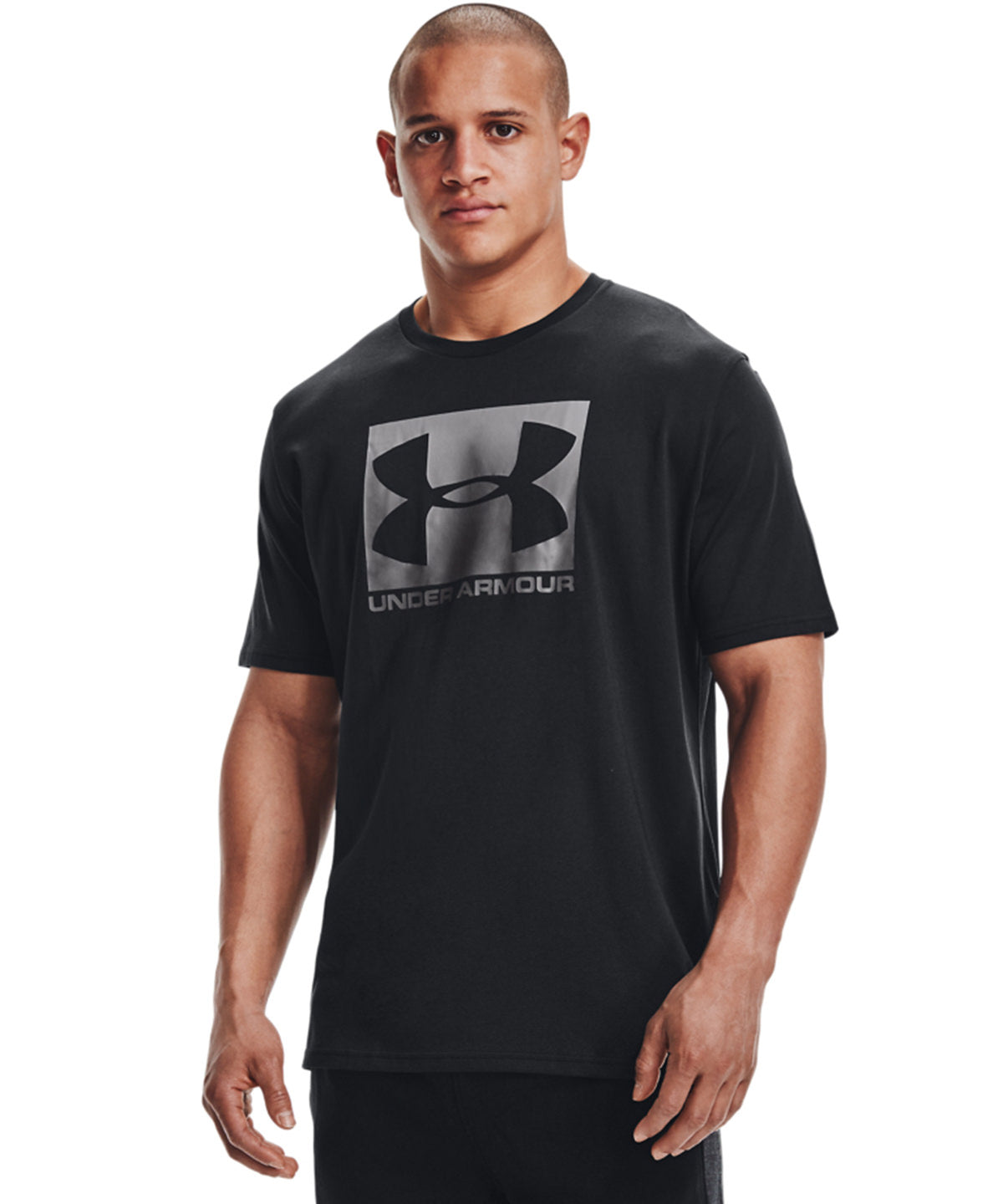 Black/Graphite - UA boxed sport style short sleeve - GarmentEmbroidery