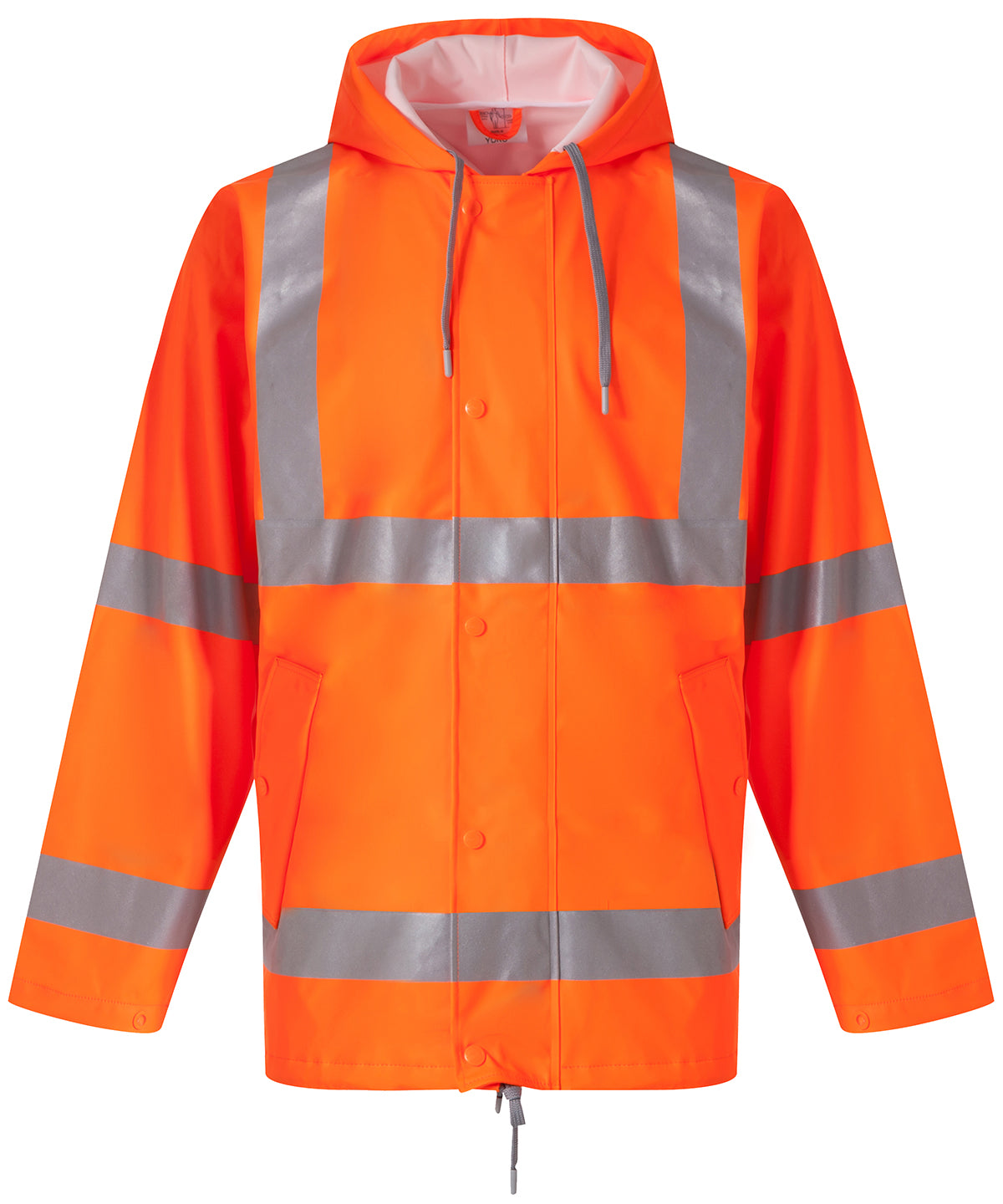 Orange - Hi-vis soft flex breathable U-dry jacket (HVS450) - GarmentEmbroidery