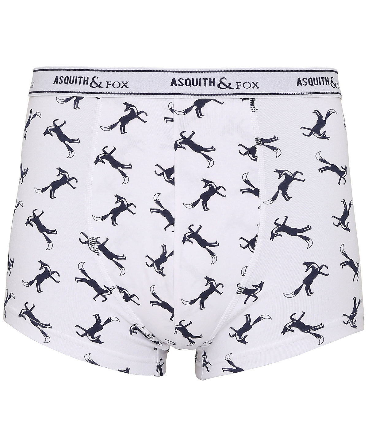White/Navy - Men's printed fox shorty - GarmentEmbroidery