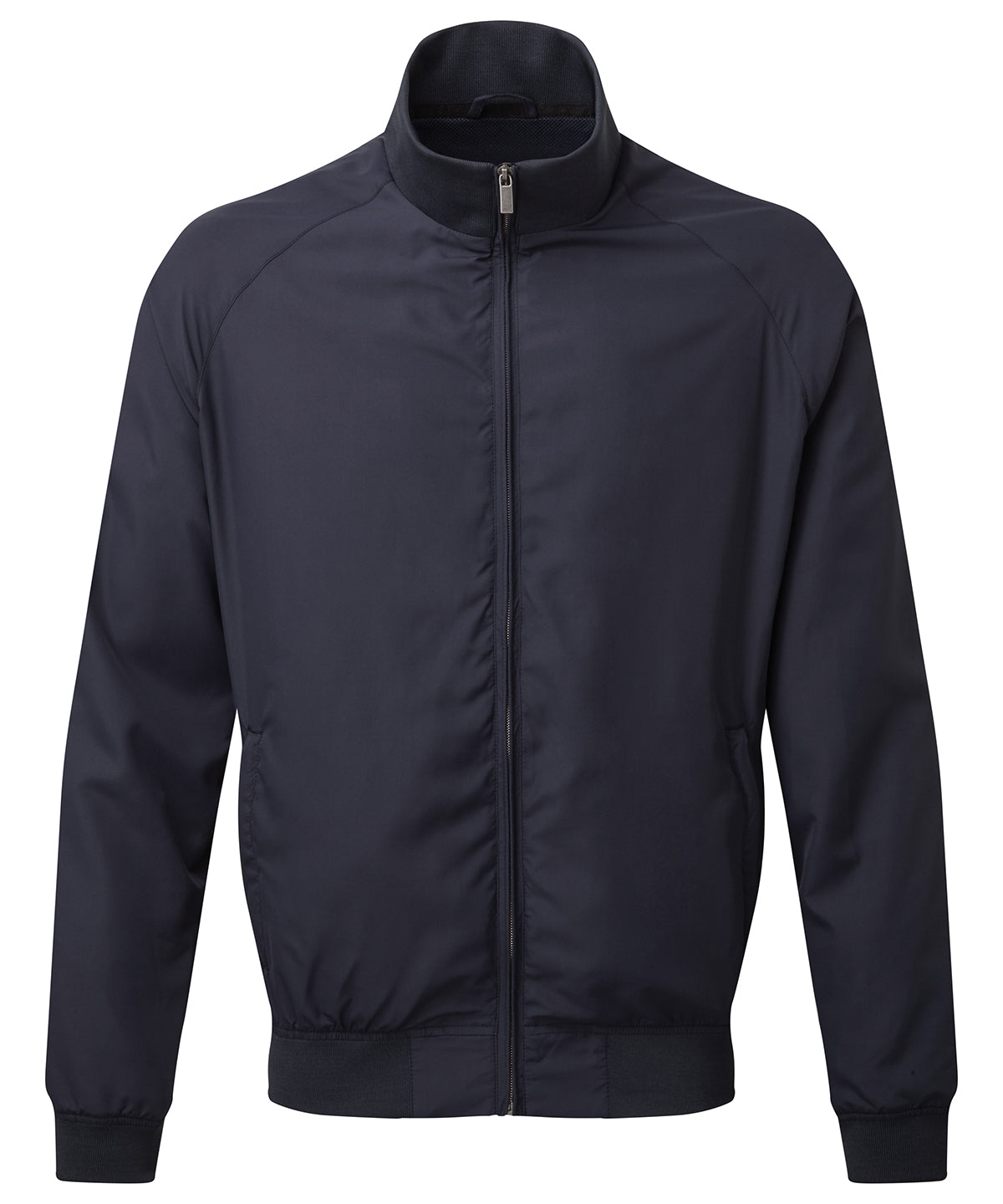 Navy - Men's Harrington jacket - GarmentEmbroidery