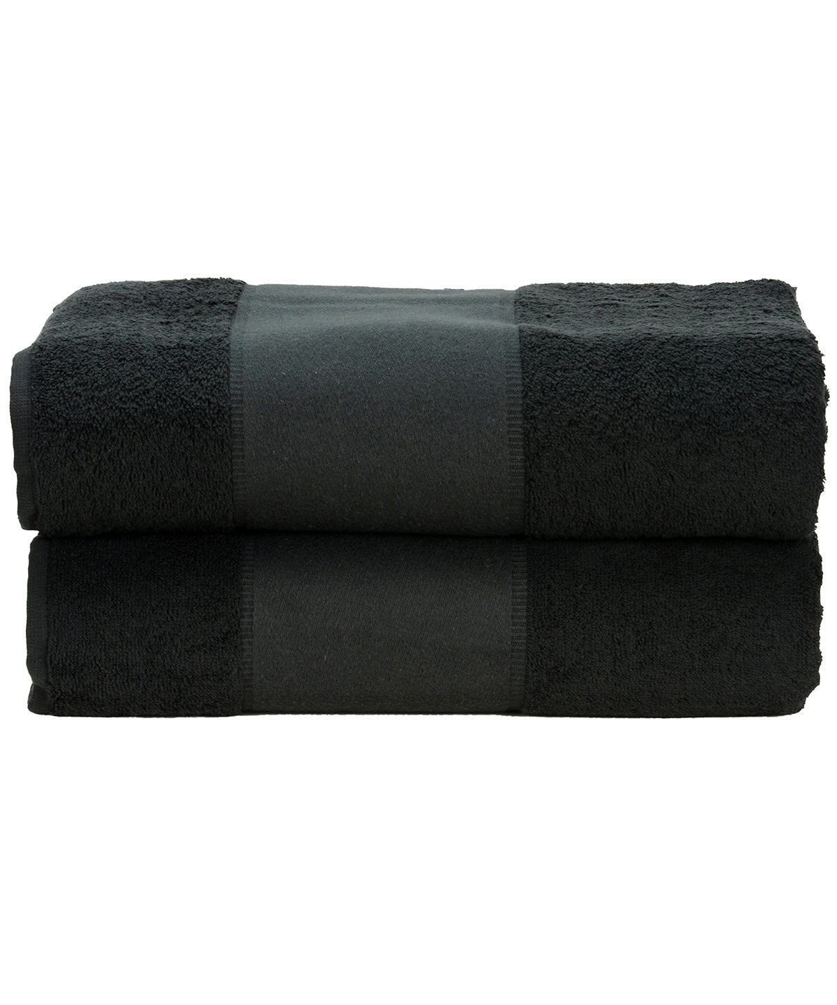 Black - ARTG® PRINT-Me® bath towel - GarmentEmbroidery