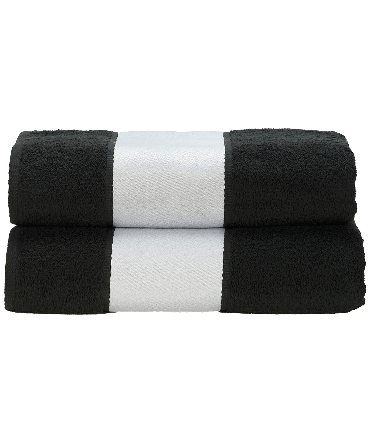Black - ARTG® SUBLI-Me® bath towel - GarmentEmbroidery