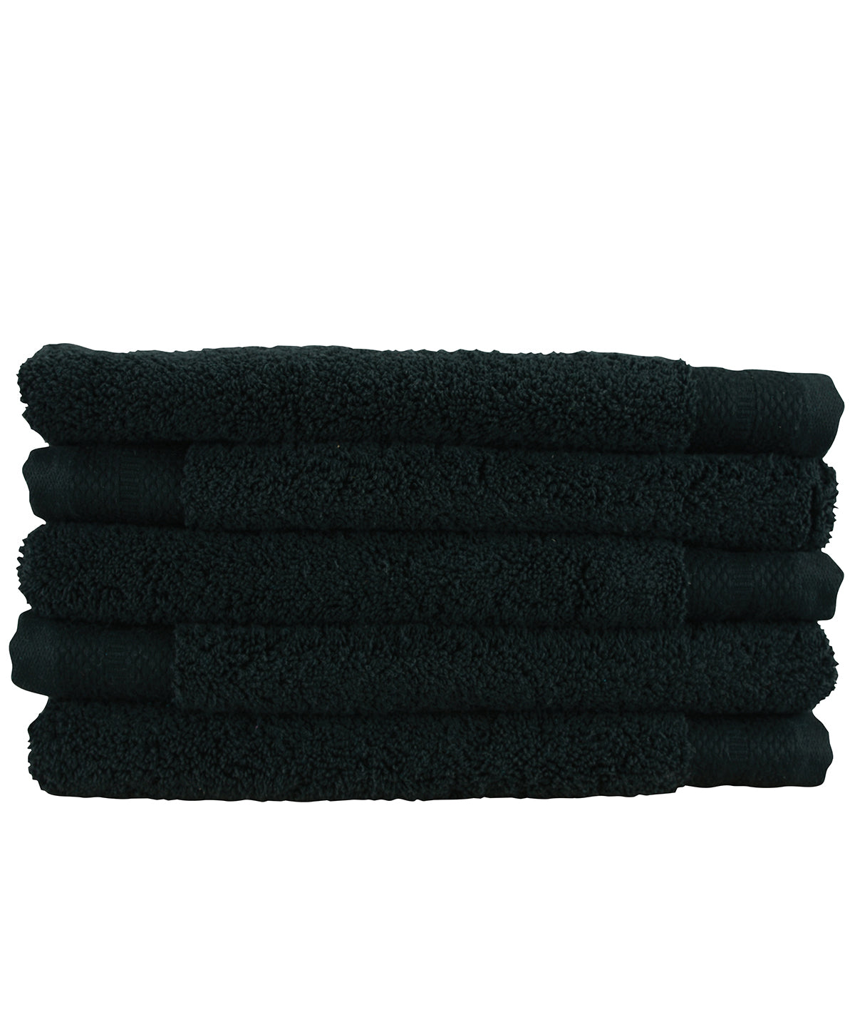 Pure Black - ARTG® Pure luxe guest towel - GarmentEmbroidery