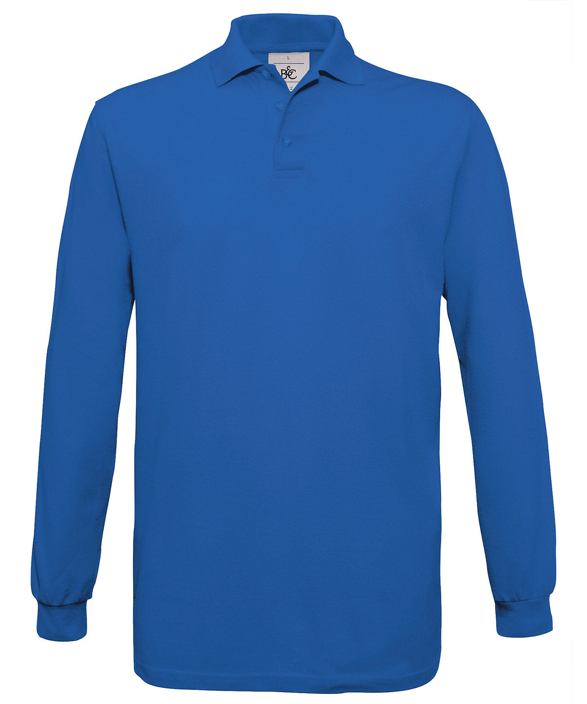 Royal Blue - B&C Safran long sleeve - GarmentEmbroidery