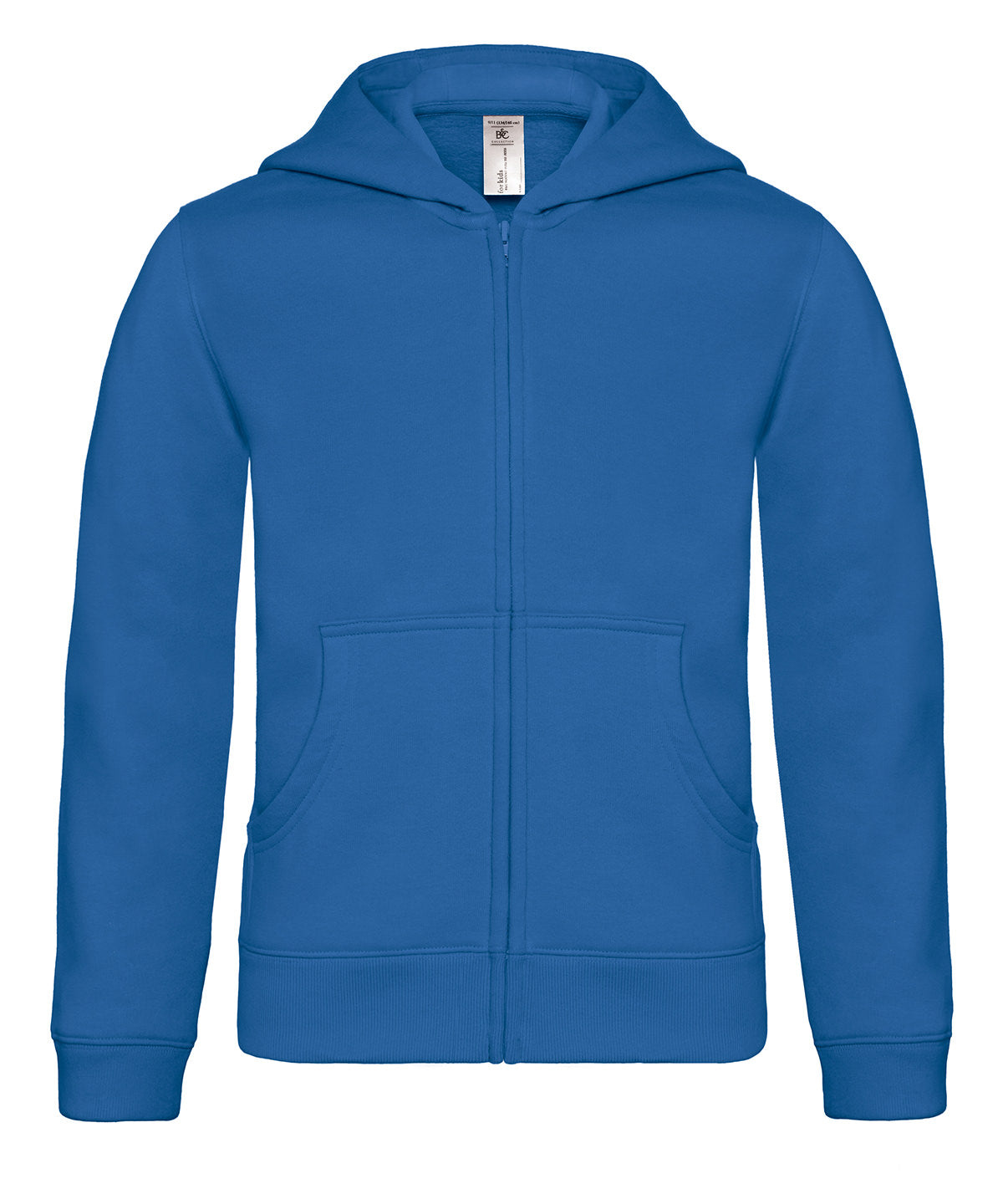Royal Blue - B&C Hooded full-zip /kids - GarmentEmbroidery
