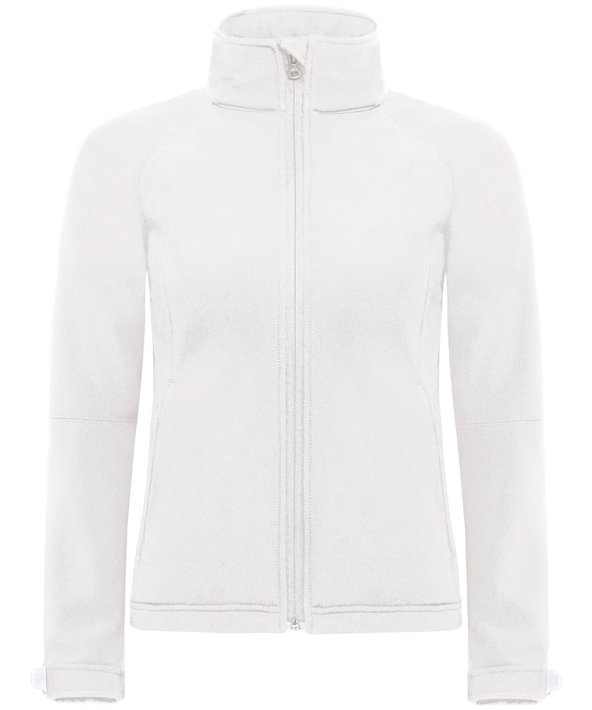 White - B&C Hooded softshell /women - GarmentEmbroidery