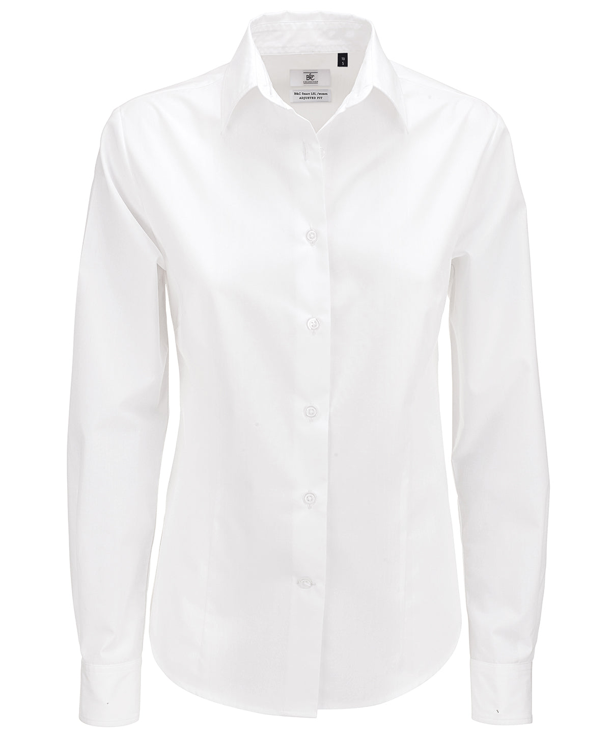 White - B&C Smart long sleeve /women - GarmentEmbroidery