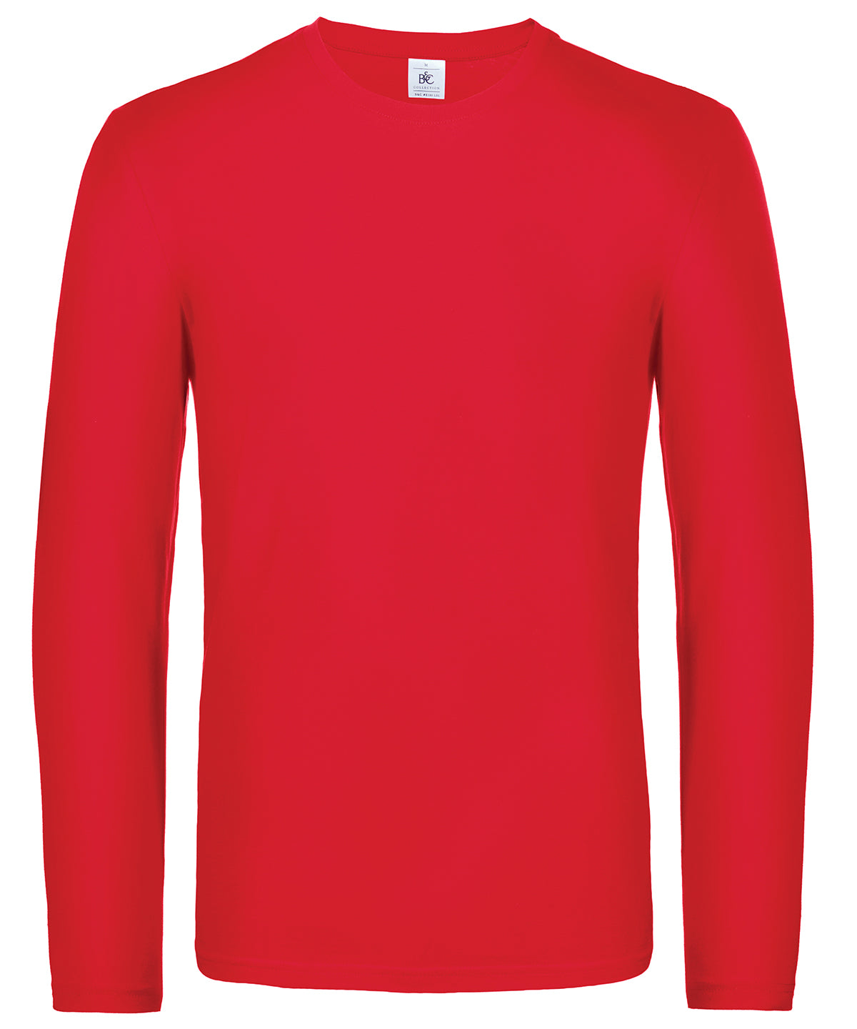 Red - B&C #E190 long sleeve - GarmentEmbroidery