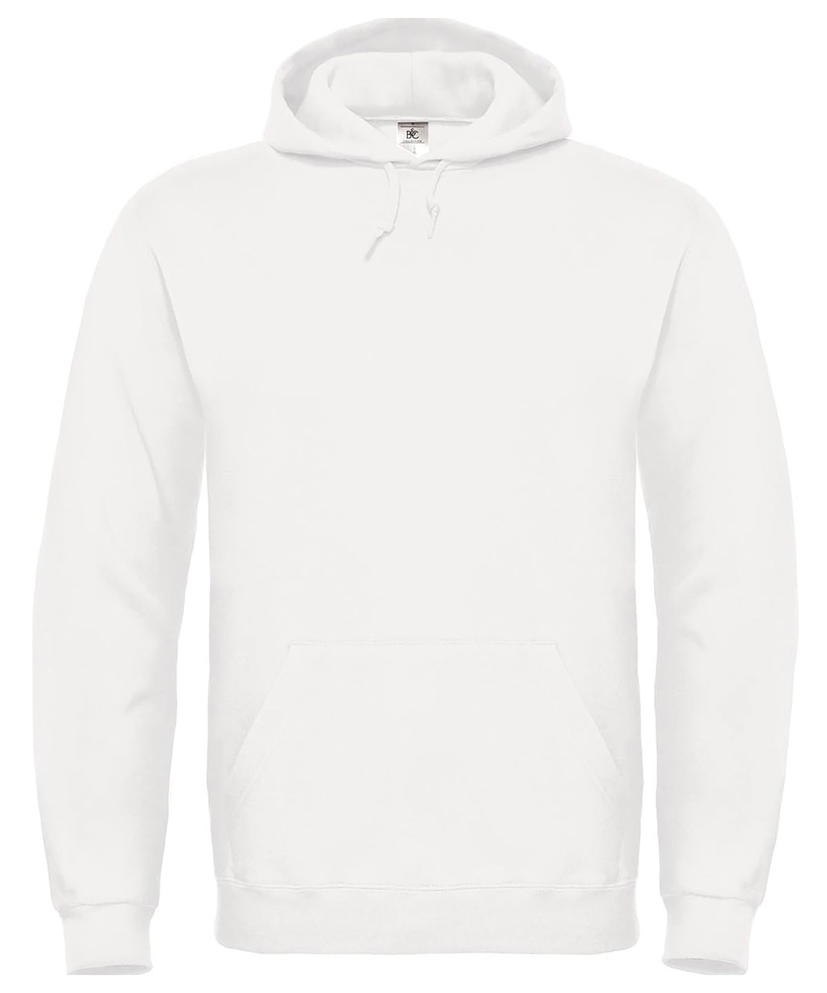 White - B&C ID.003 Hooded sweatshirt - GarmentEmbroidery