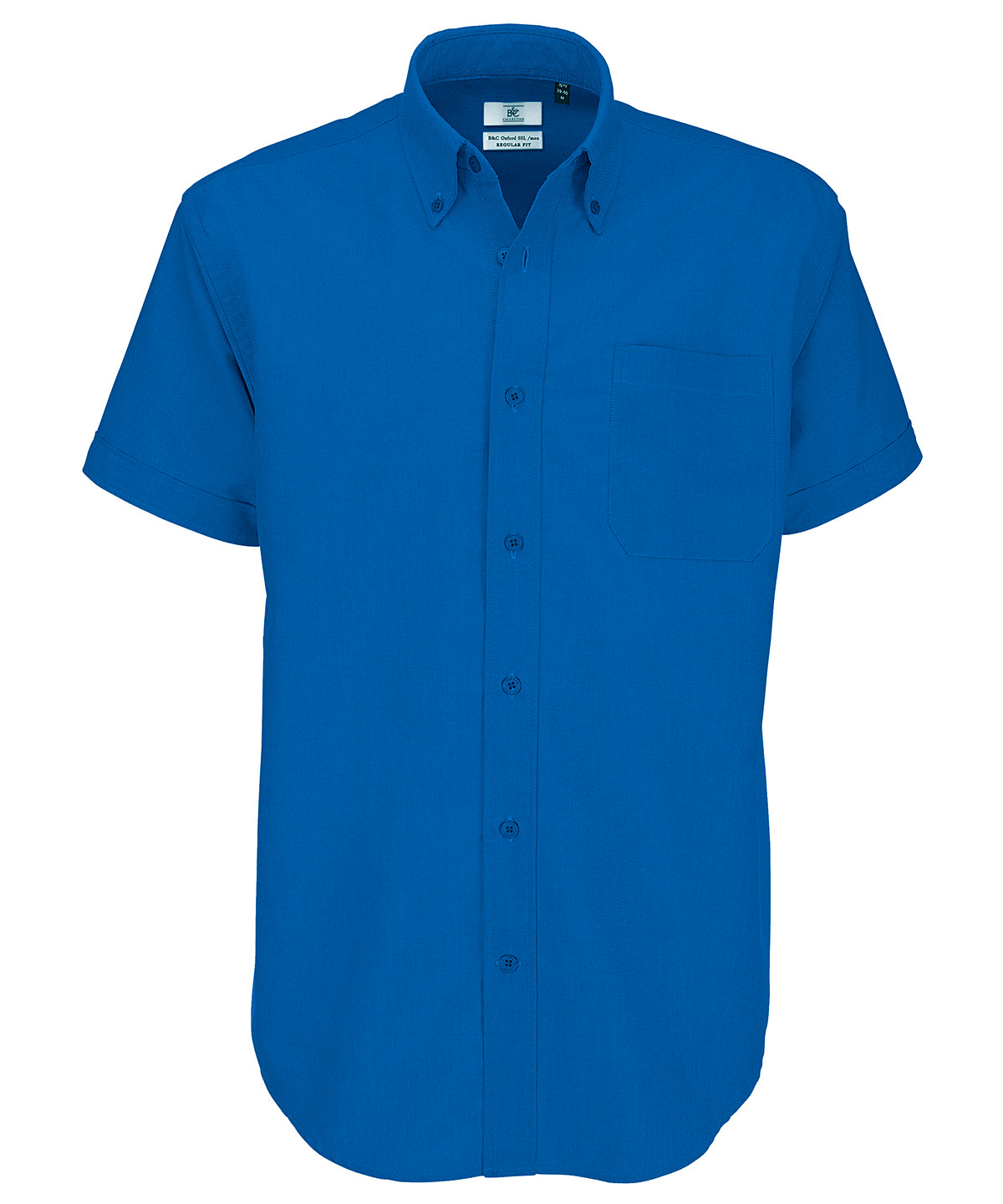 Blue Chip - B&C Oxford short sleeve /men - GarmentEmbroidery