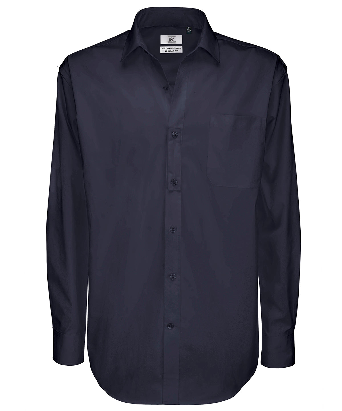 Navy - B&C Sharp long sleeve /men - GarmentEmbroidery