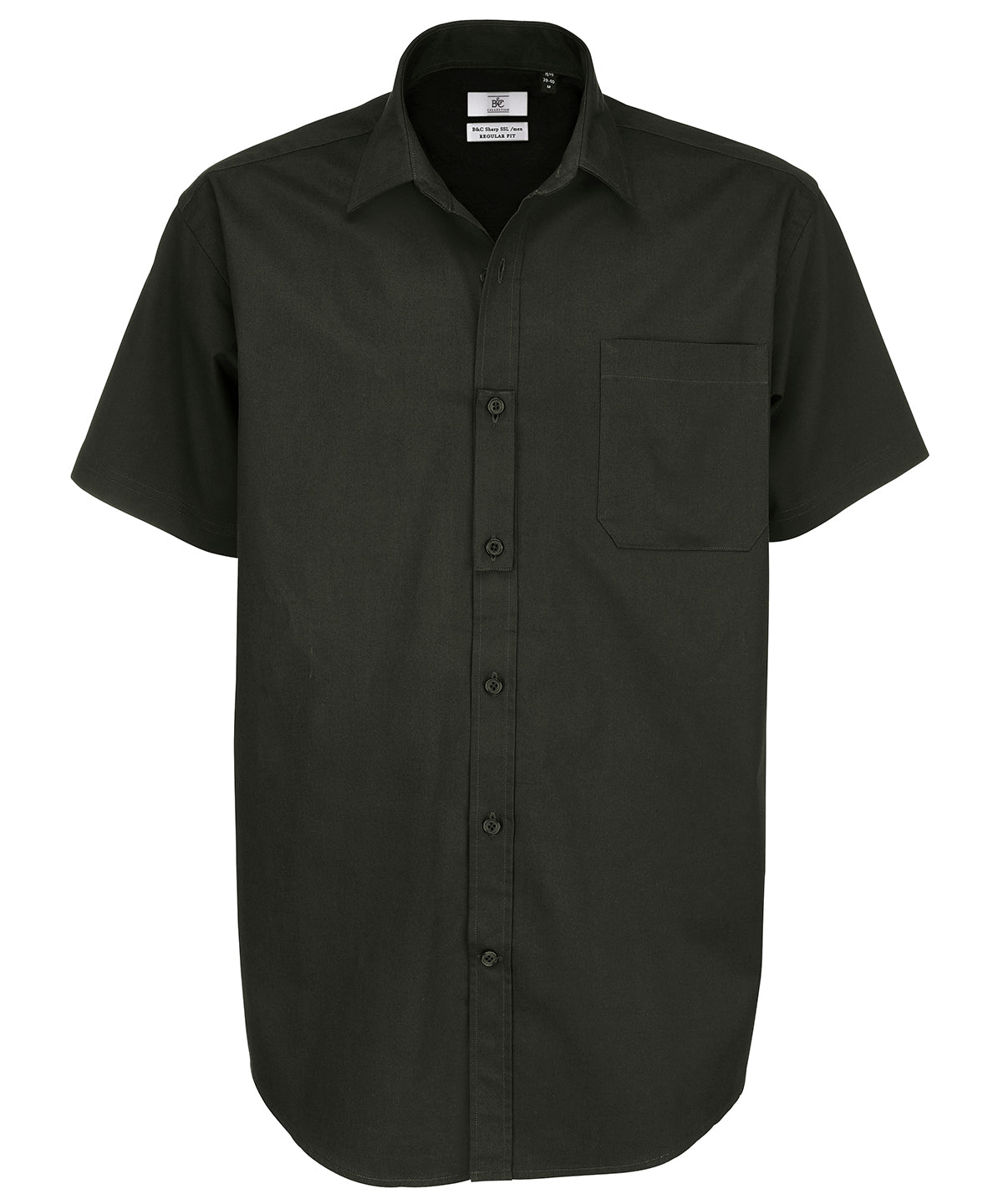 Black - B&C Sharp short sleeve /men - GarmentEmbroidery