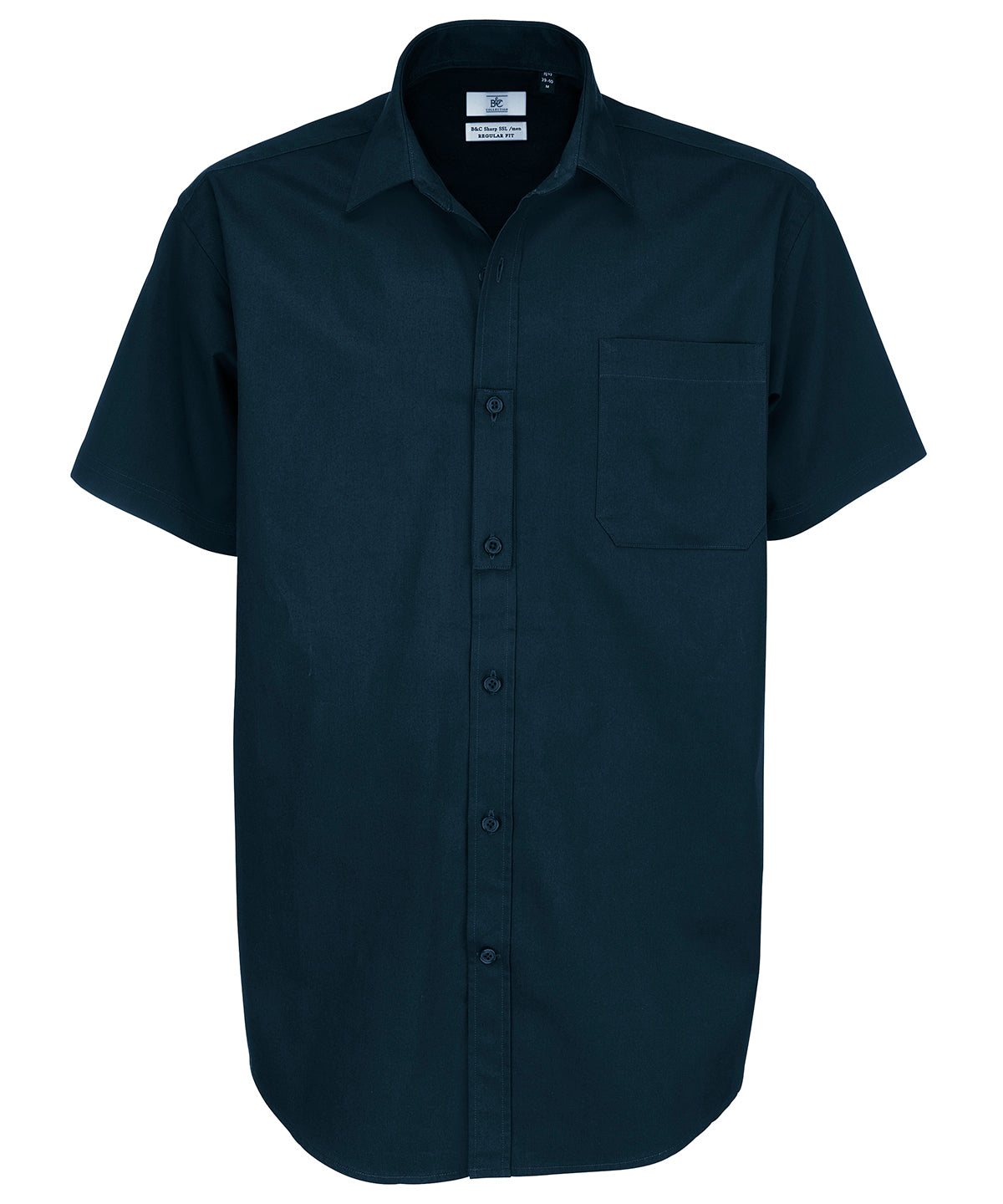 Dark Grey - B&C Sharp short sleeve /men - GarmentEmbroidery