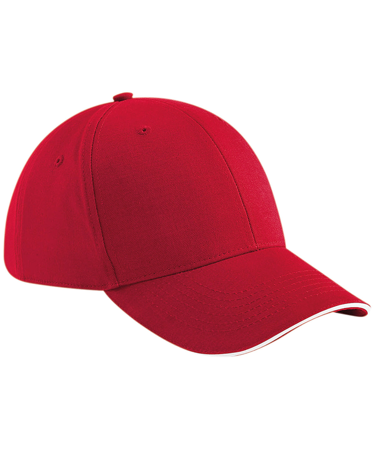 Classic Red/White - Athleisure 6-panel cap - GarmentEmbroidery