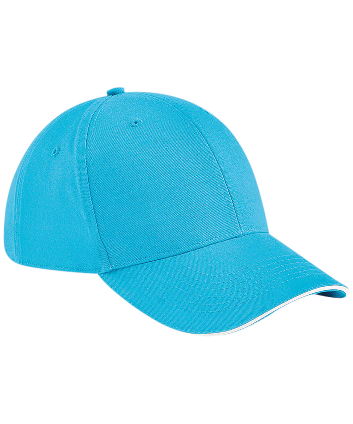 Surf Blue/White - Athleisure 6-panel cap - GarmentEmbroidery