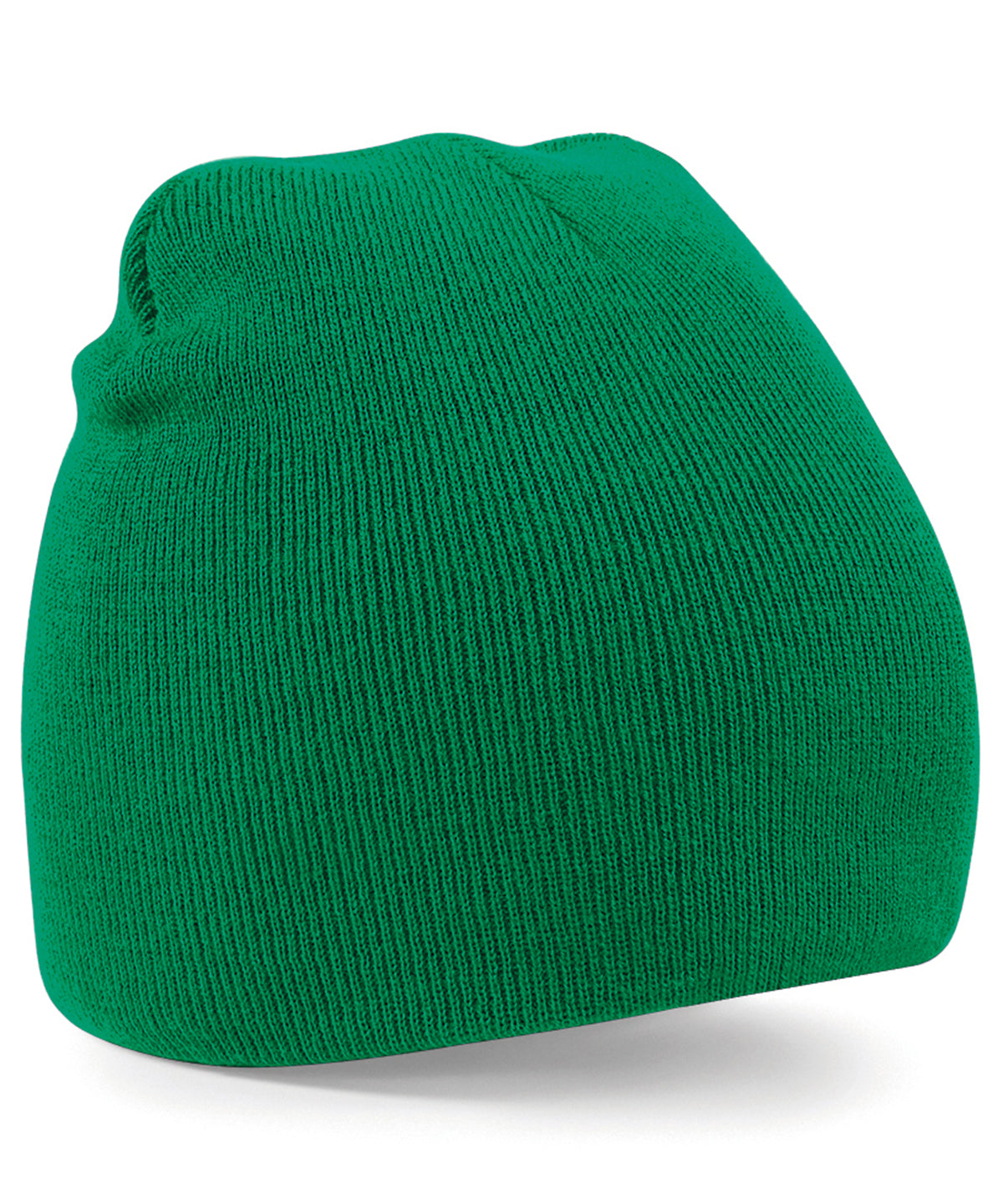 Kelly Green - Two-tone pull-on beanie - GarmentEmbroidery