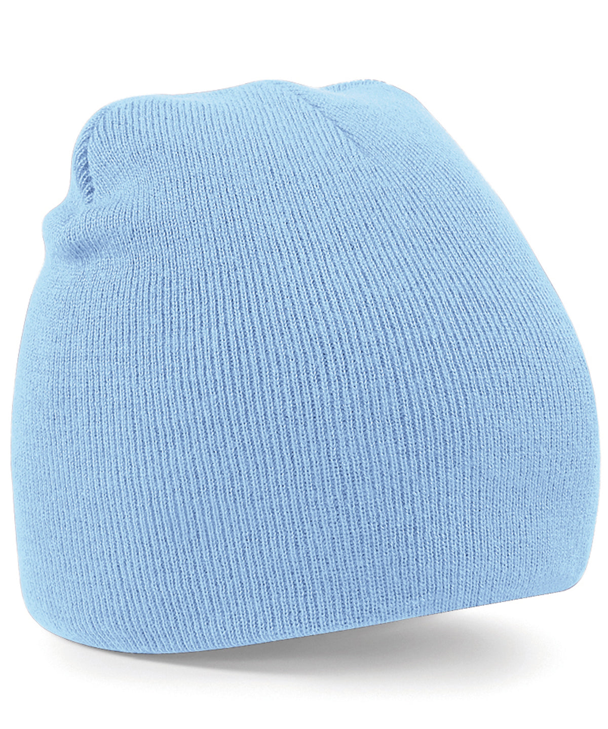 Sky Blue - Two-tone pull-on beanie - GarmentEmbroidery