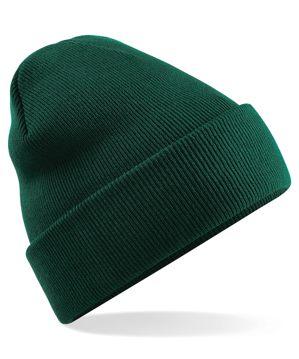 Bottle Green - Original cuffed beanie - GarmentEmbroidery