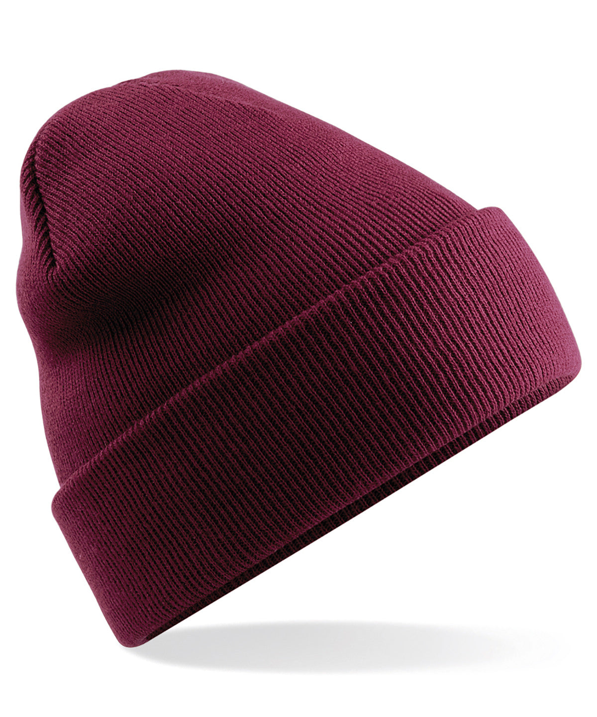 Burgundy - Original cuffed beanie - GarmentEmbroidery