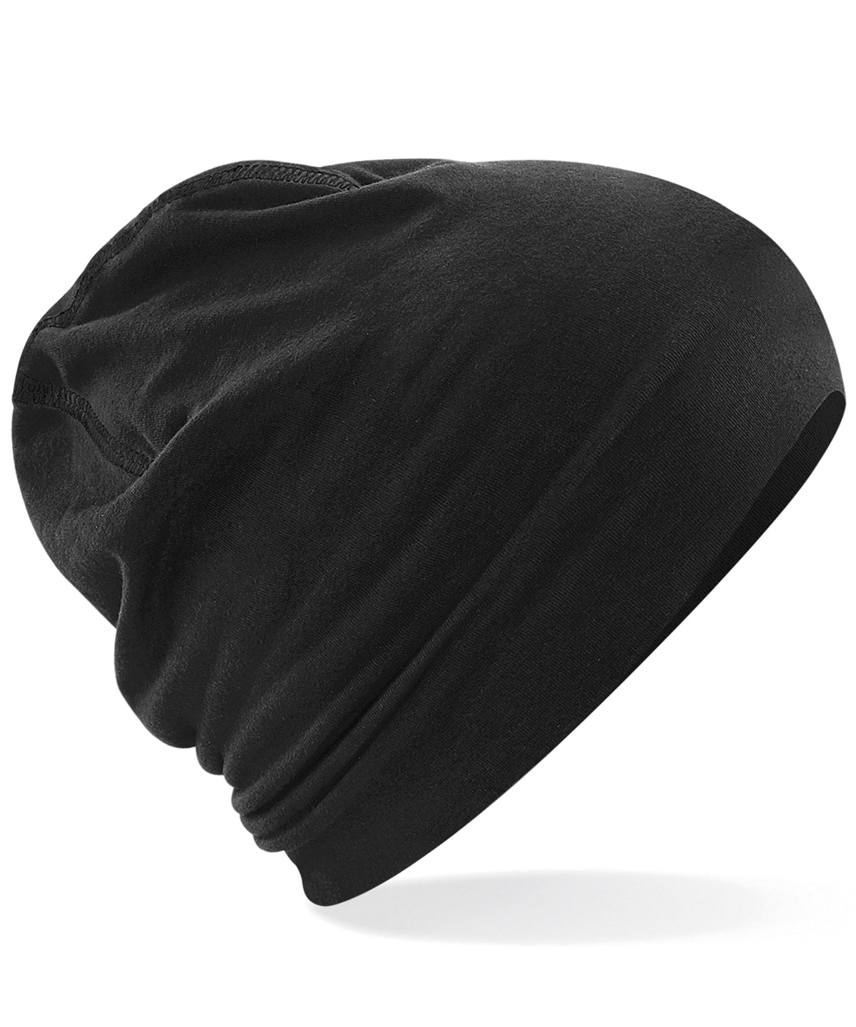 Black/Black - Hemsedal cotton beanie - GarmentEmbroidery