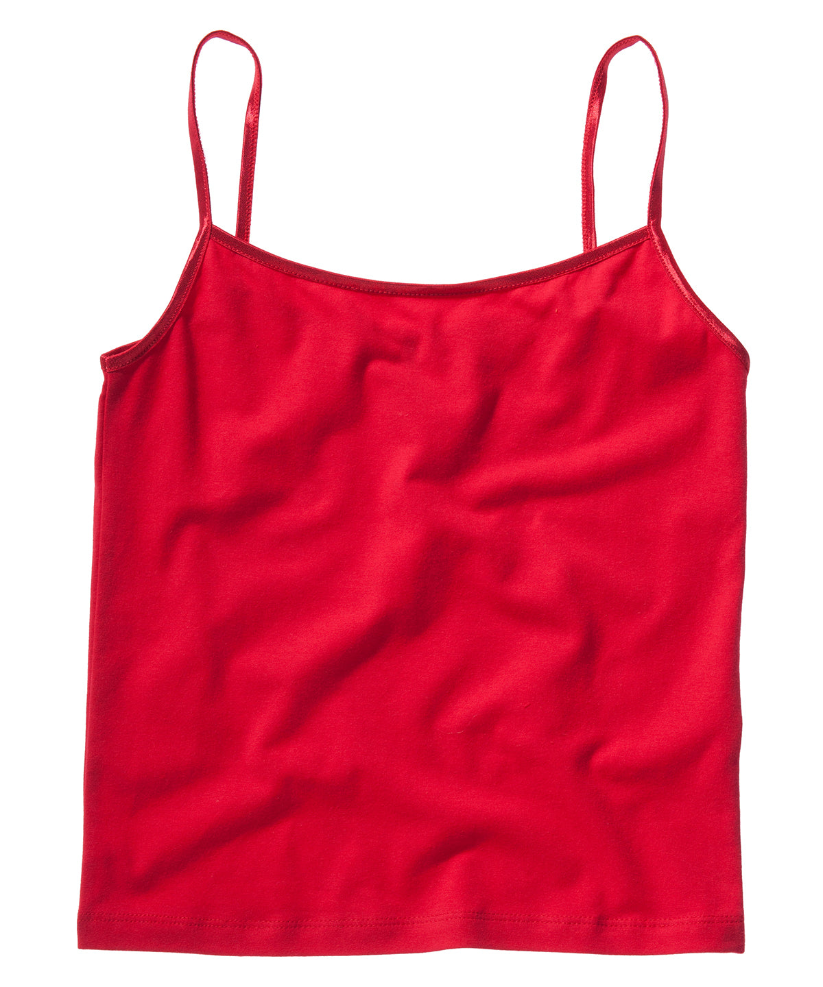 Red - Cotton Spandex camisole - GarmentEmbroidery