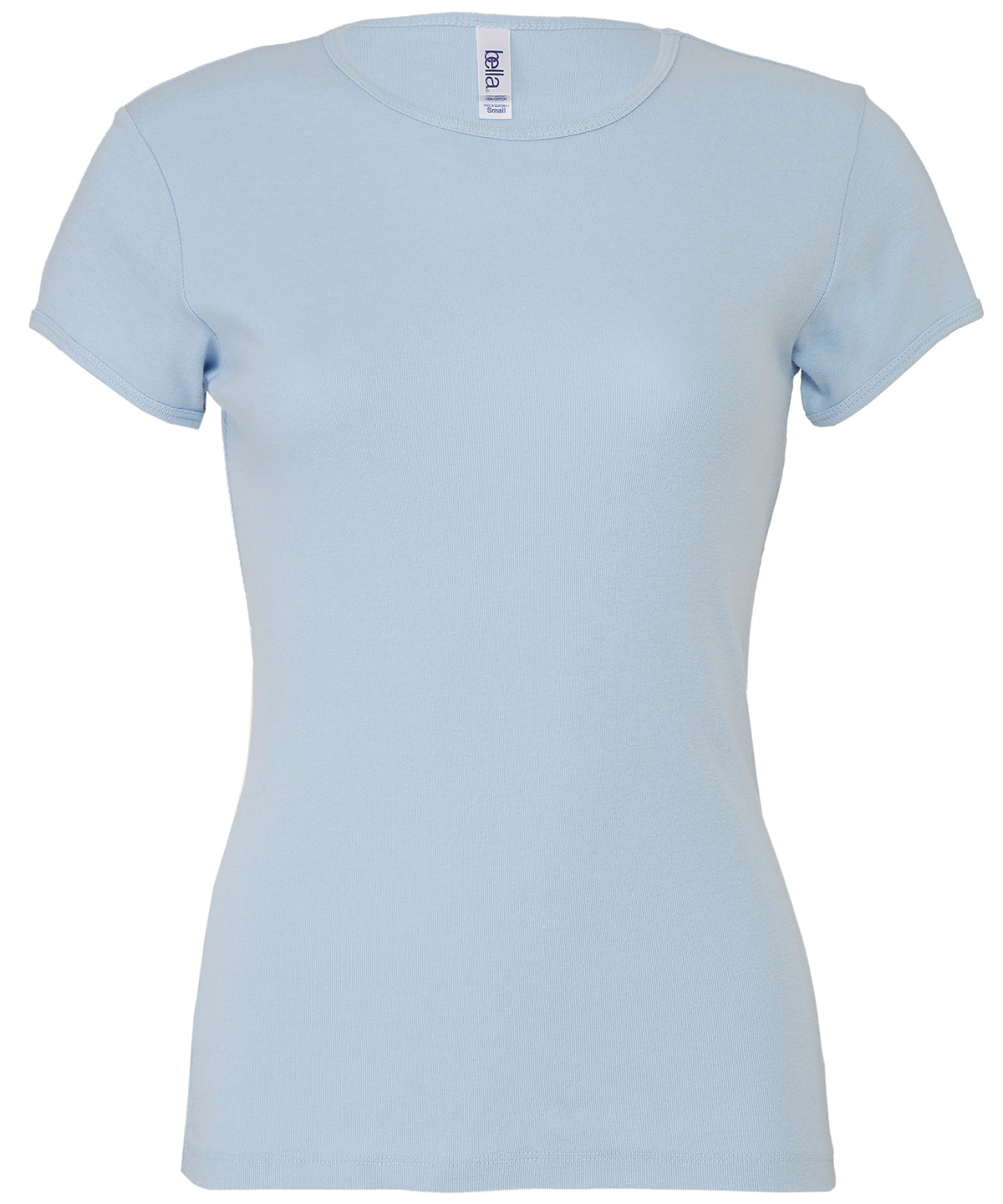 BabyBlue - Baby rib short sleeve crew neck t-shirt - GarmentEmbroidery