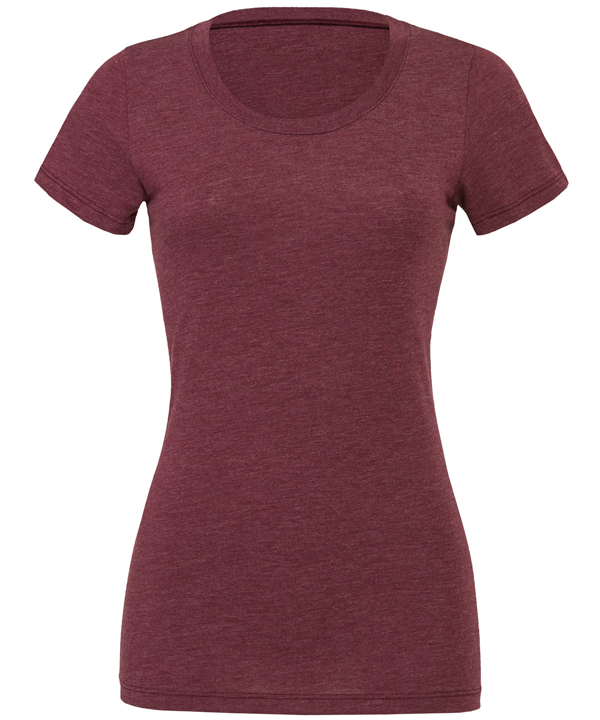 Maroon Triblend - Triblend crew neck t-shirt - GarmentEmbroidery