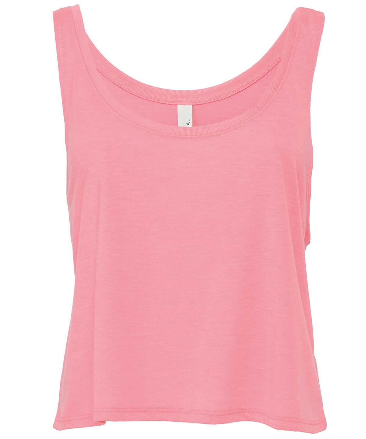Neon Pink - Flowy boxy tank top - GarmentEmbroidery